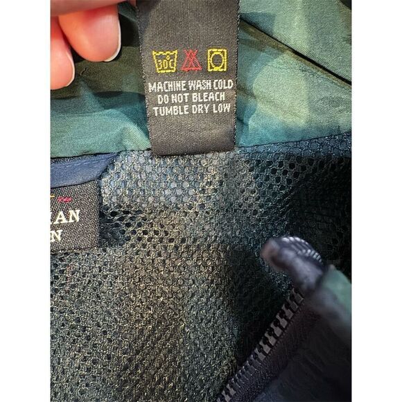 Greg Norman Men's Navy Windbreaker Jacket Size L Lightweight Hooded - Picture 8 of 8